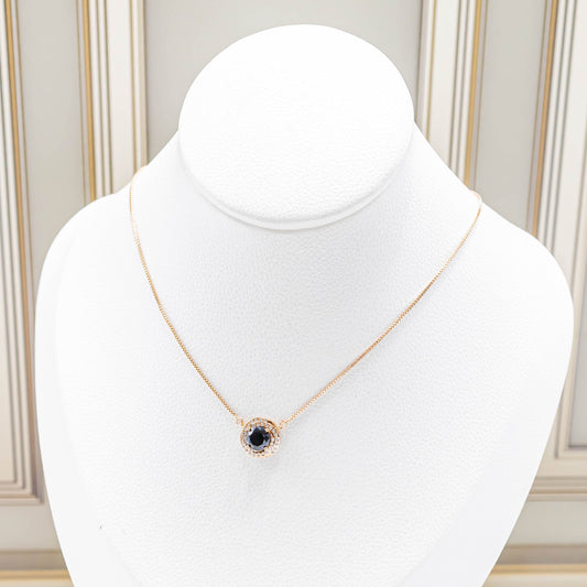 Cadena zircón negro