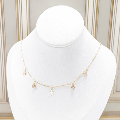 Cadena dijes estrellas