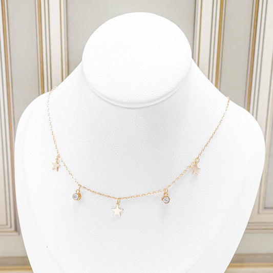 Cadena dijes estrellas