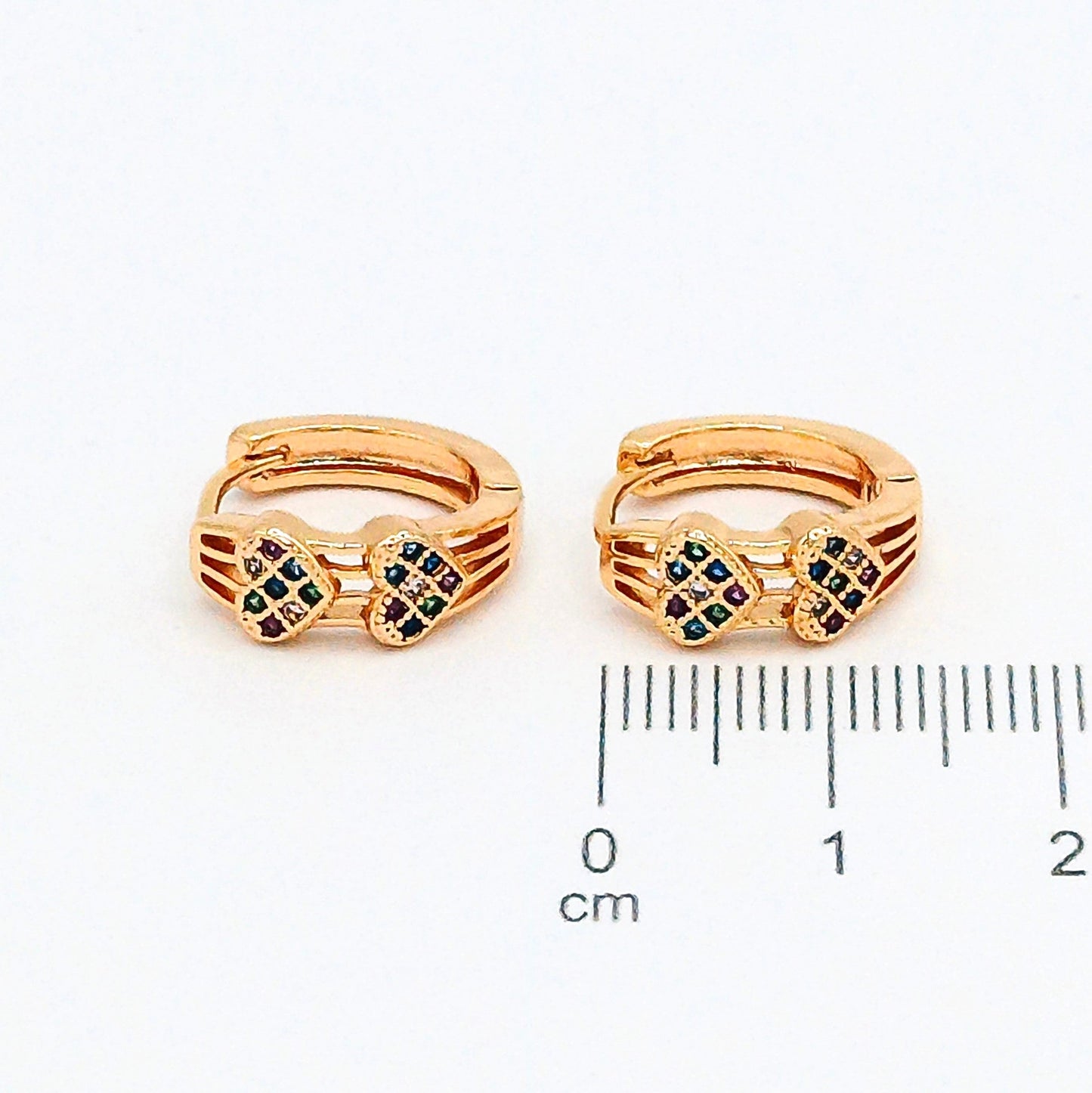 Candonga pqa corazon microzircones (1,4cm) Amulí