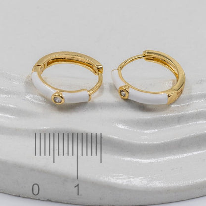 Candonga pequeña esmaltada zircón (1,5cm)Amulí