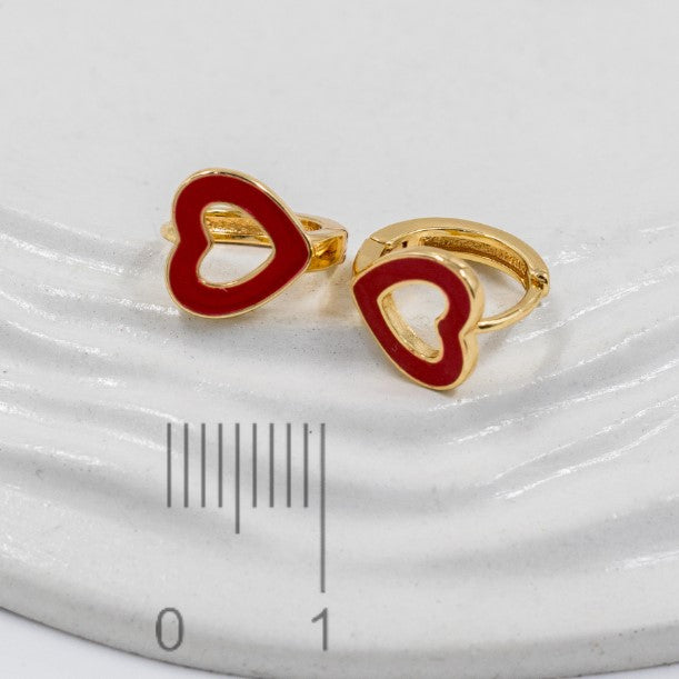 Candonga pequeña silueta corazon (1cm)Amulí