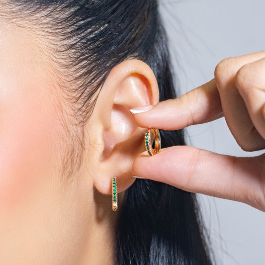 Cdga pequeña microzircones esmeralda 