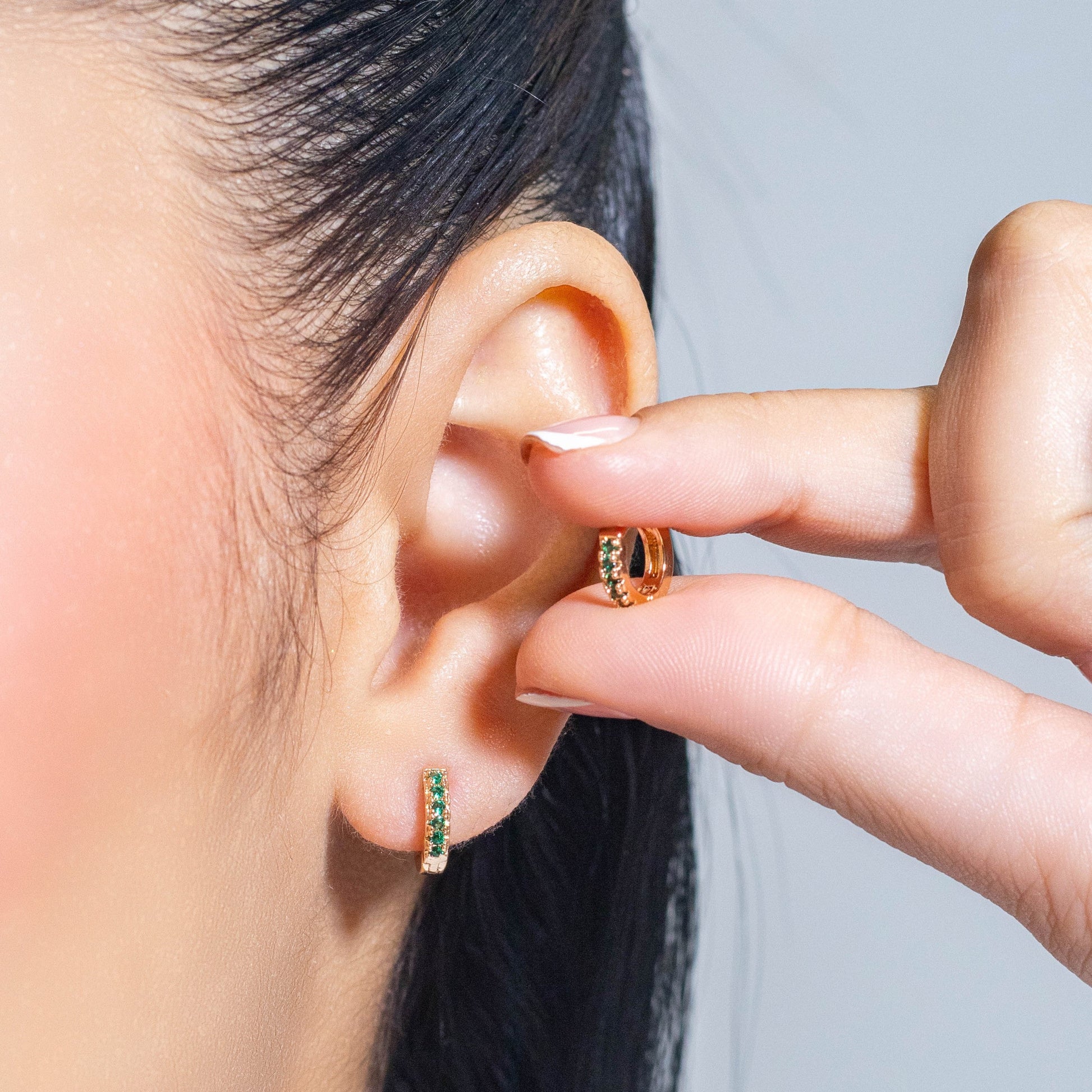 Cdga pequeña microzircones esmeralda 