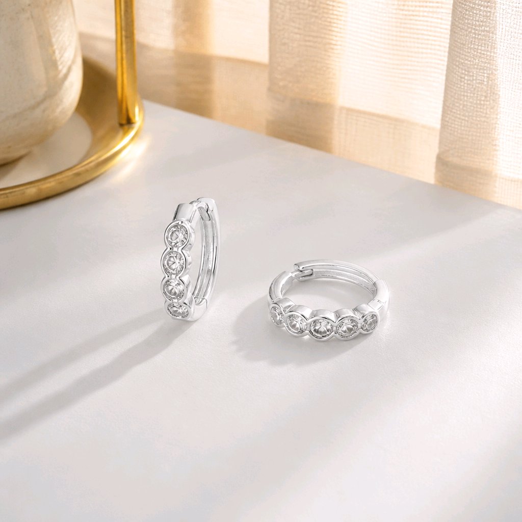 Candonga pequeña baño de plata