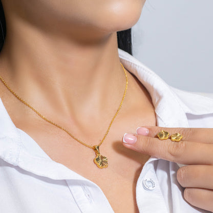 Duo flor diamantada 