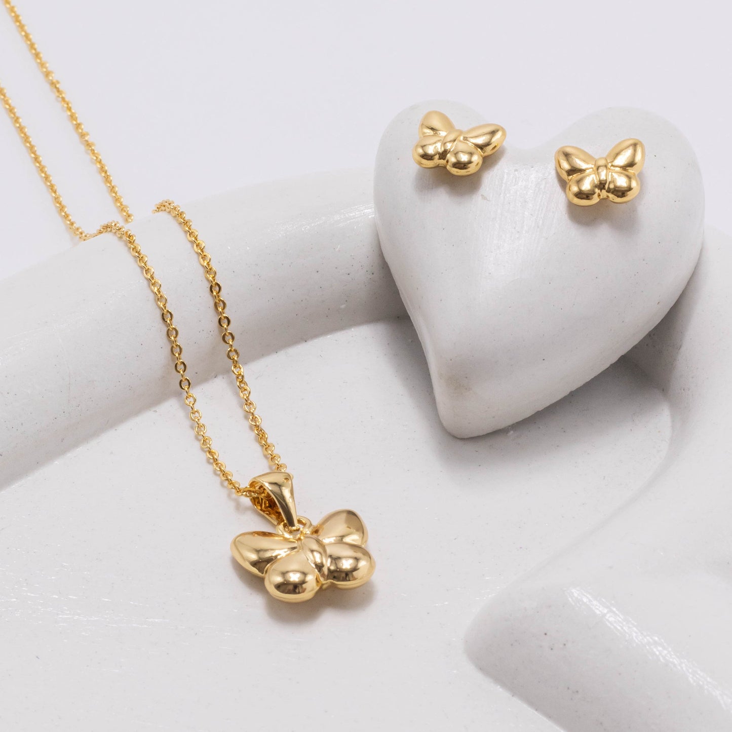 Duo mariposa lisa