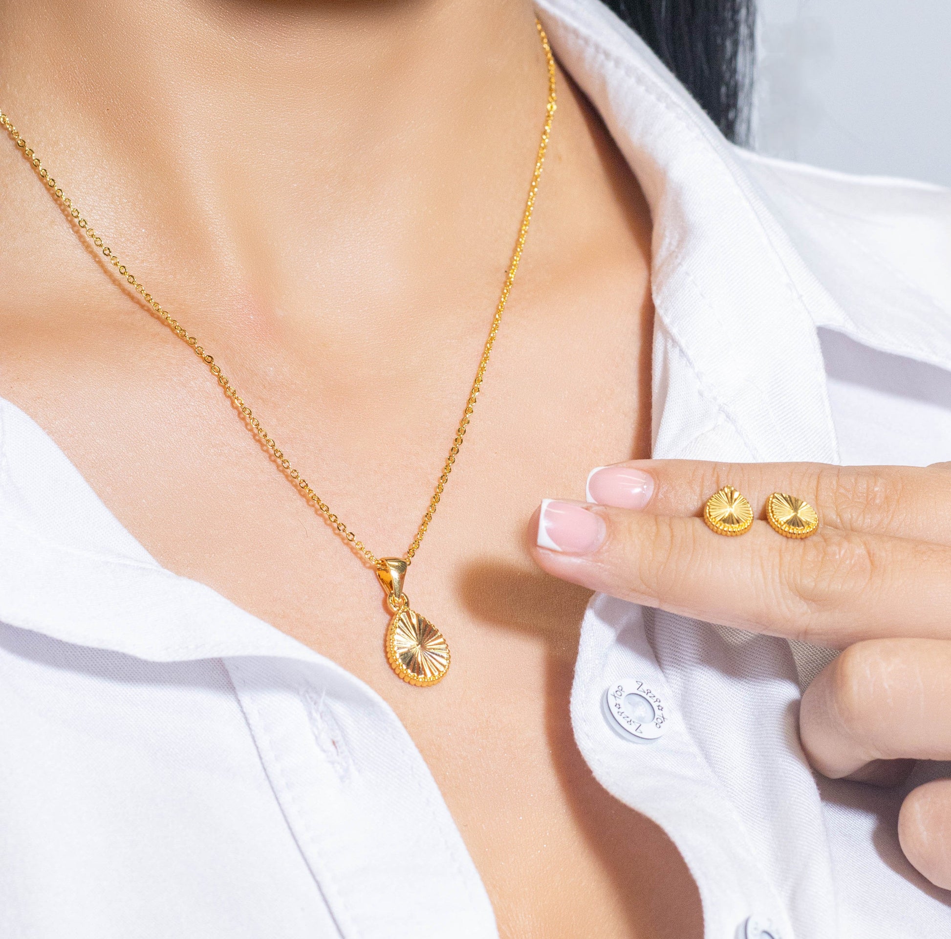 Duo Gota diamantada 