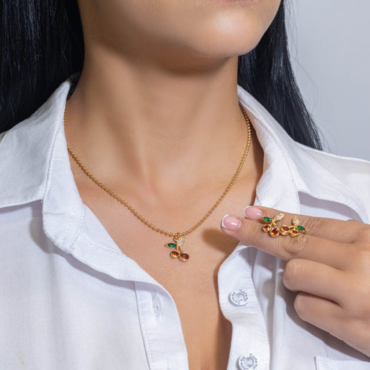 Duo cereza microzircones 