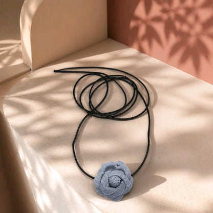 Dúo cordón flor índigo