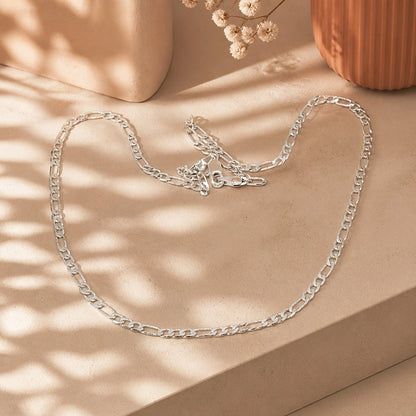 Dúo cadena 45 cm 3x1 baño de plata