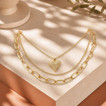 Dúo maxi triple corazón