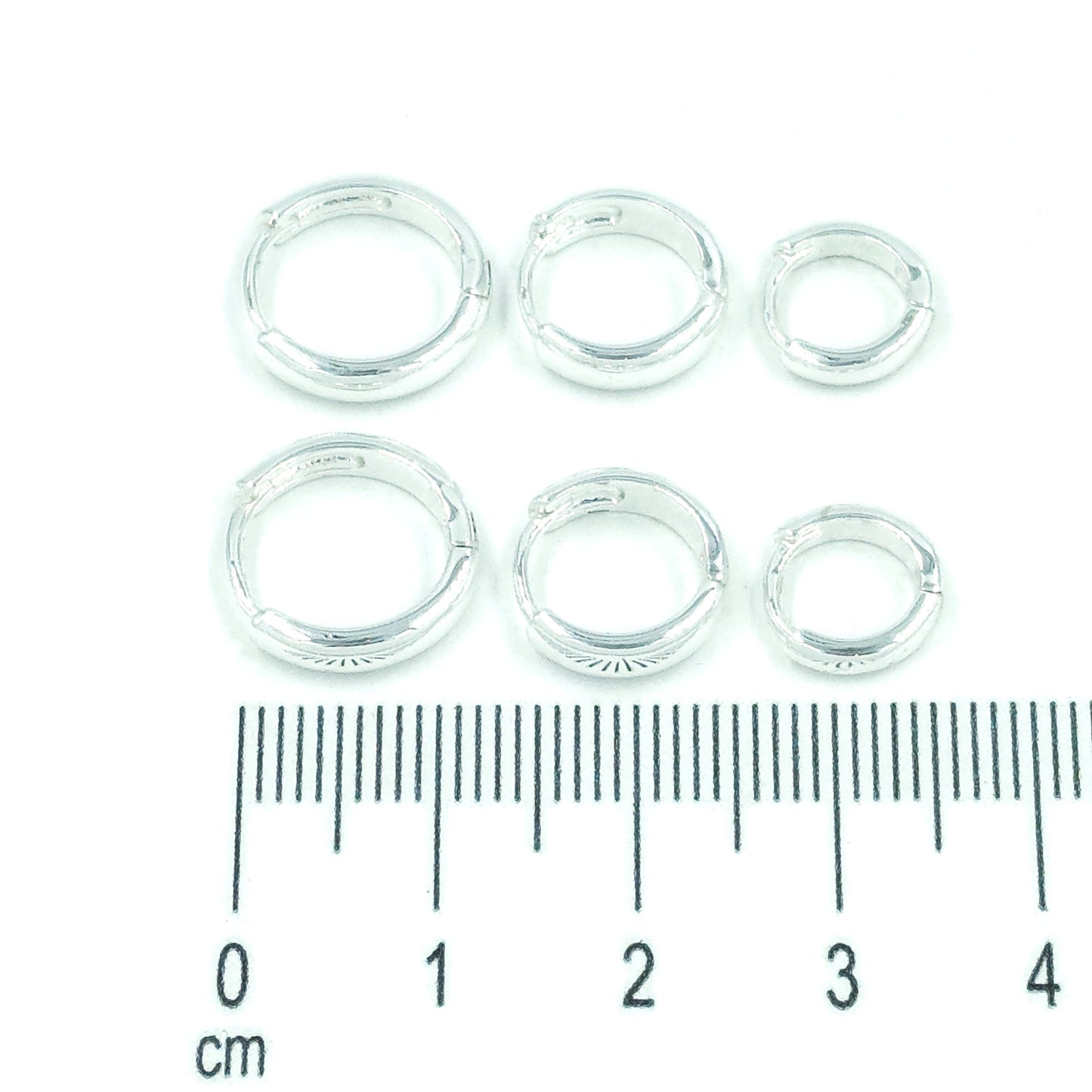 Orejera candonga lisa plata