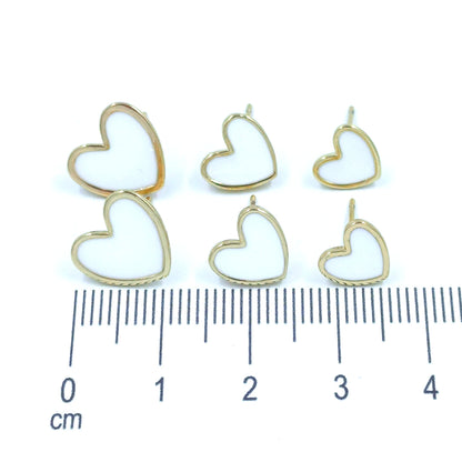 Orejera trío corazones