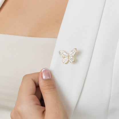 Broche mariposa esmaltada