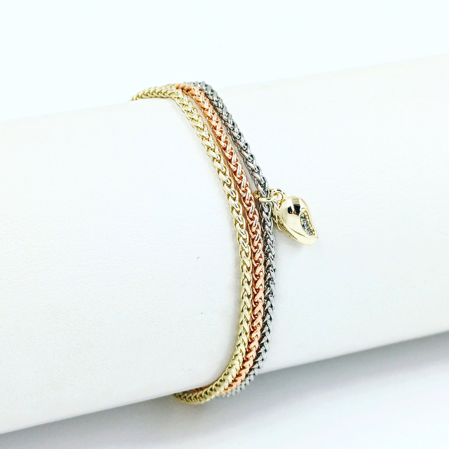 Pulsera laso tres oros
