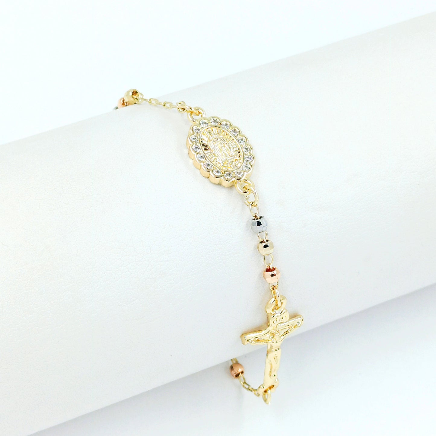 Pulsera denario tres oros