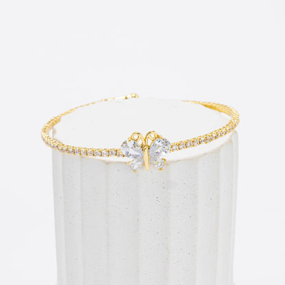 Pulsera mariposa zircones