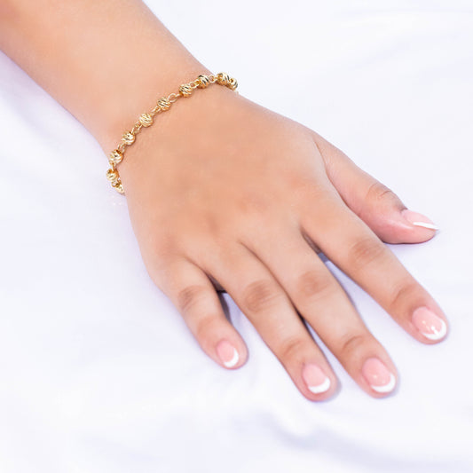Pulsera balines diamantados 