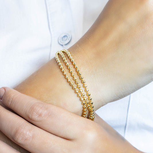 Pulsera triple balines 