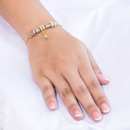 Pulsera tres oros 