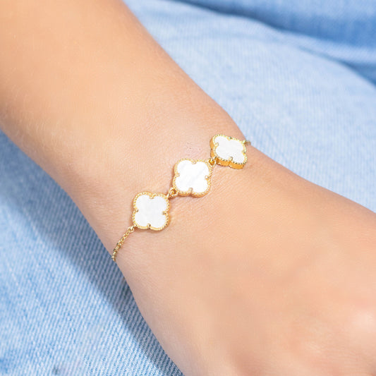 Pulsera van cleef blanco 