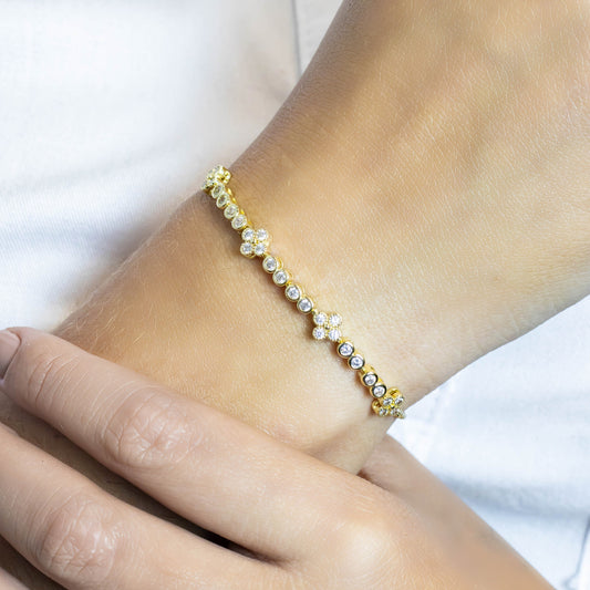 Pulsera van cleef zircones 