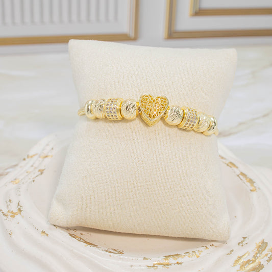 Pulsera corazón filigrana