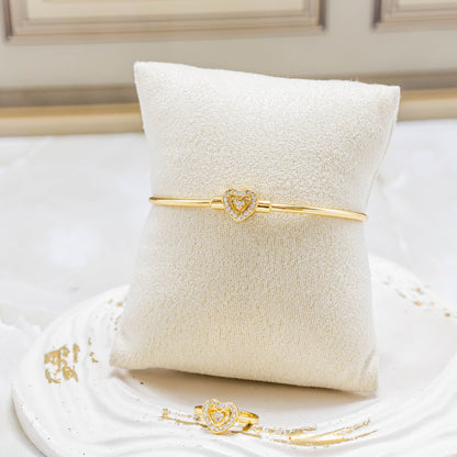 Pulsera +anillo niña corazón