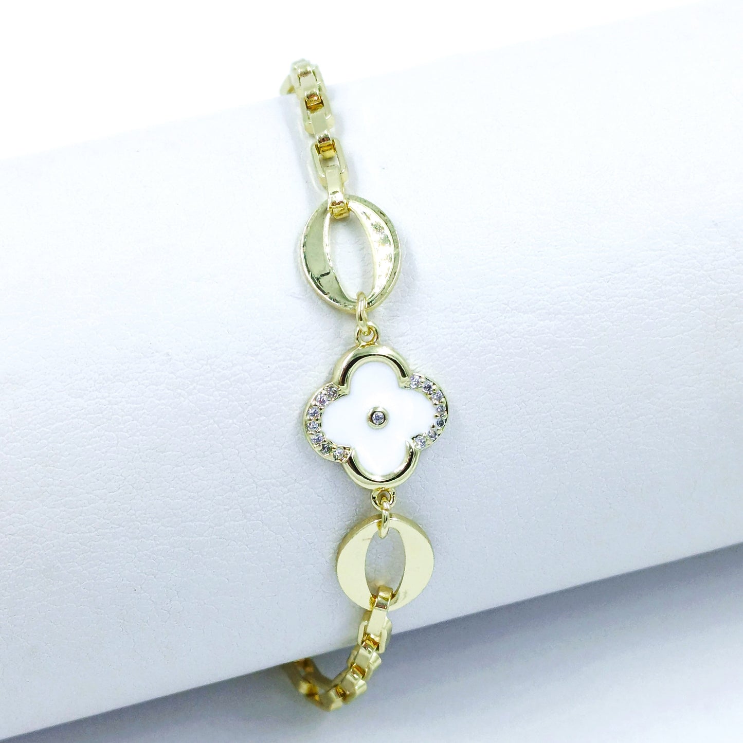 Pulsera van cleef blanco