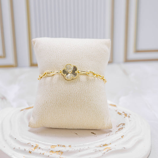 Pulsera flor diamantada