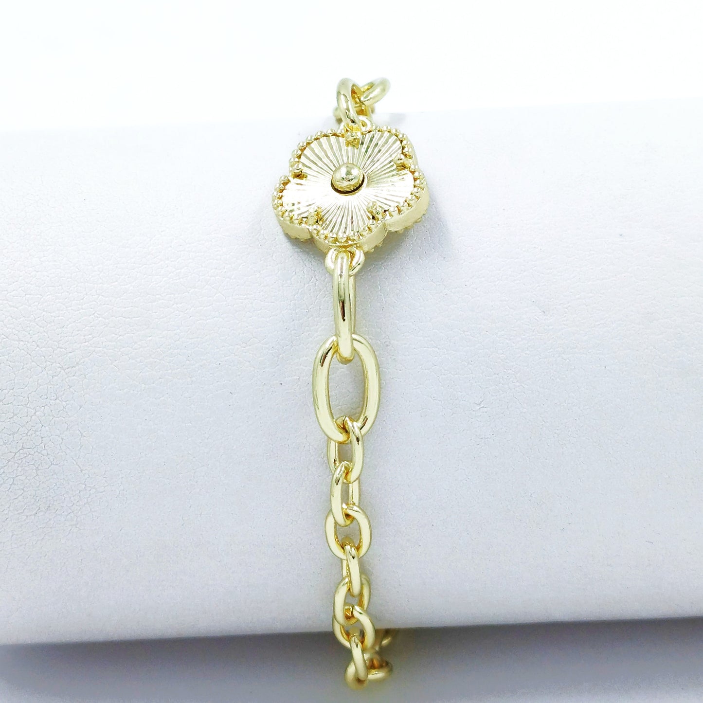 Pulsera flor diamantada