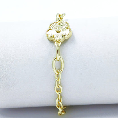 Pulsera flor diamantada