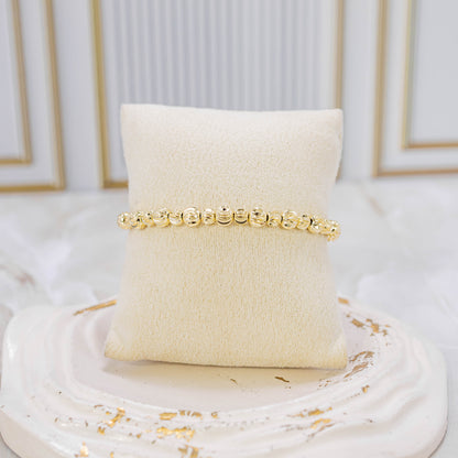 Pulsera balín diamantado