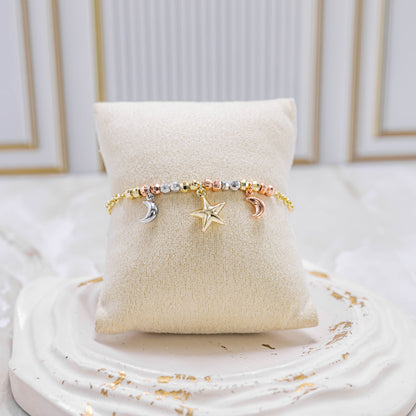 Pulsera luna estrella