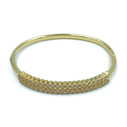 Pulsera aro espiga micro zircón