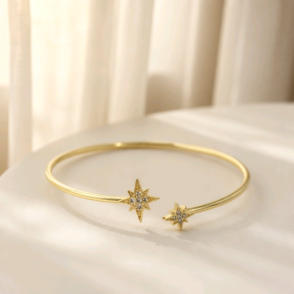 Pulsera brazalete estrellas