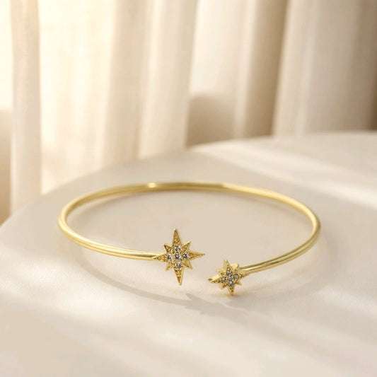 Pulsera brazalete estrellas