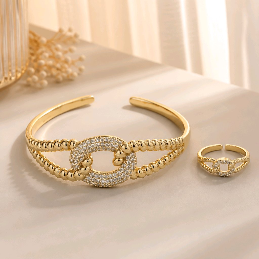 Pulsera aro + anillo gucci