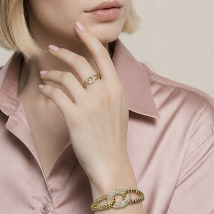 Pulsera aro + anillo gucci