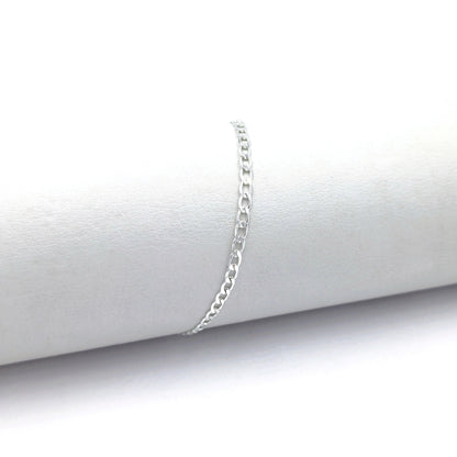 Pulsera cubana baño de plata