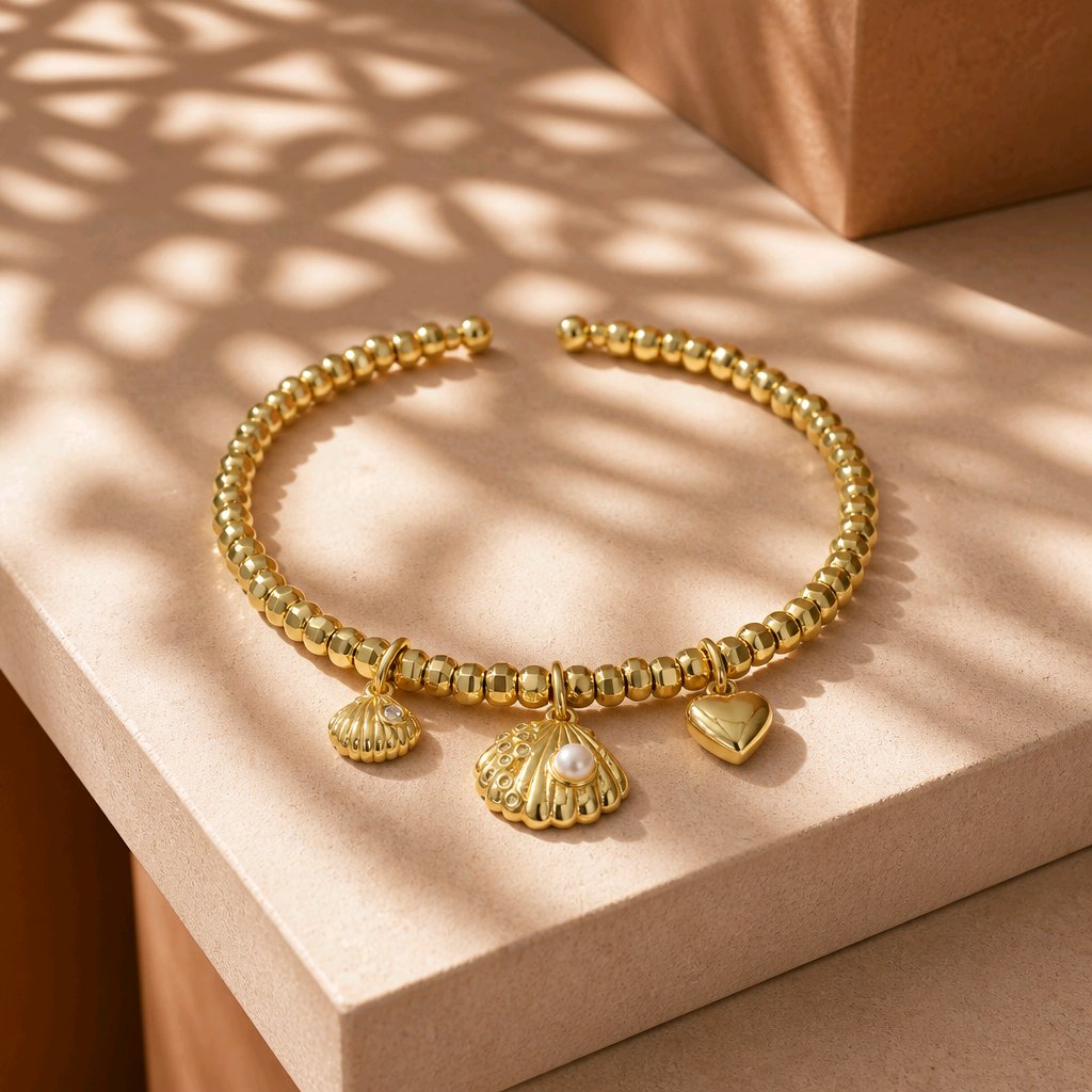 Pulsera aro conchas