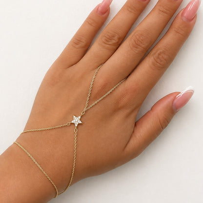 Pulsera conectada a dedo estrella