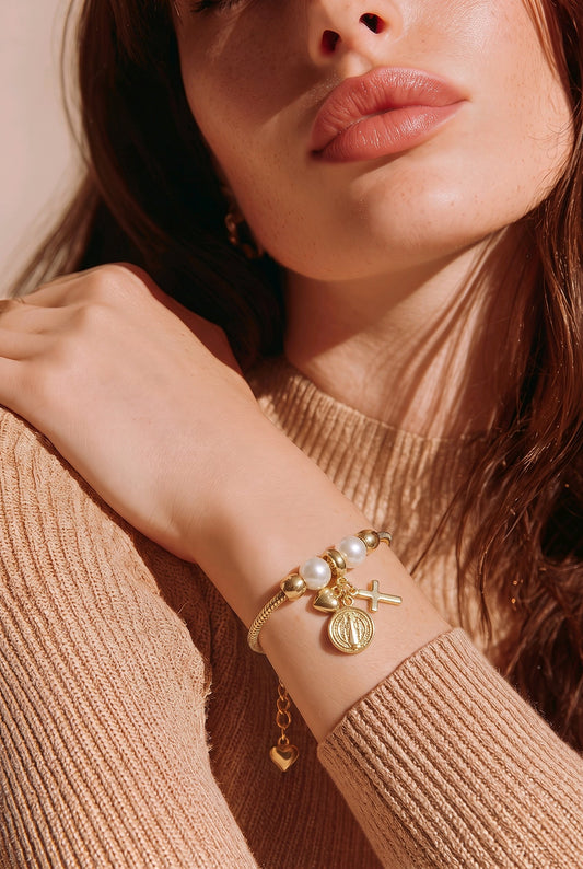 Pulsera tipo pandora San Benito
