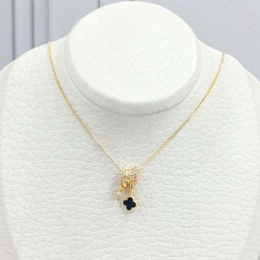 Rodio collar van cleef zafiro Amulí