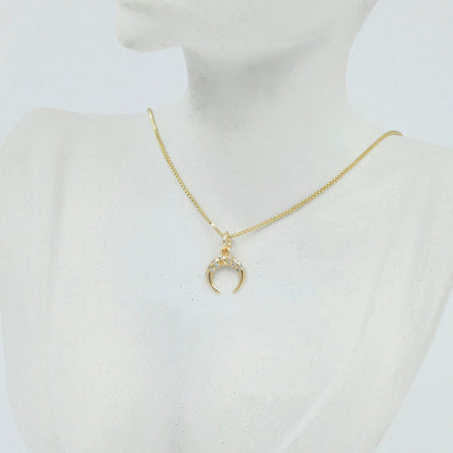 Collar rodio luna