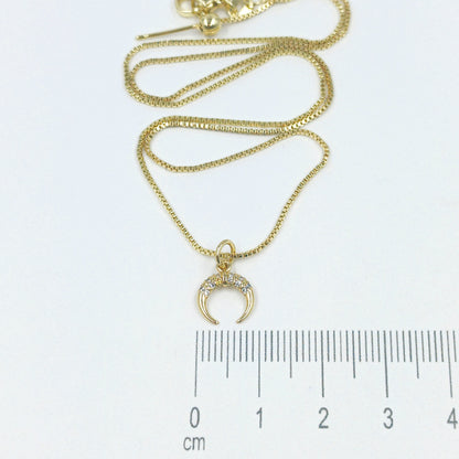 Collar rodio luna