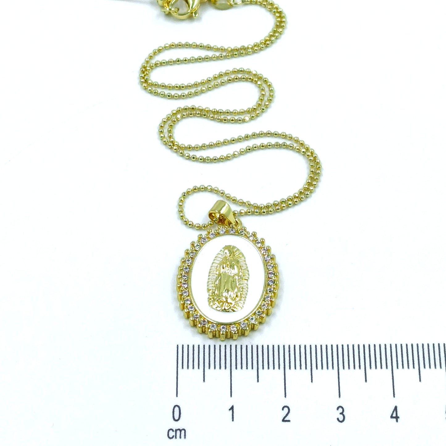 Collar rodio maxi virgen