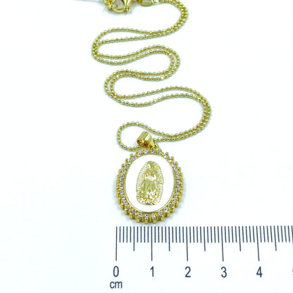 Collar rodio maxi virgen