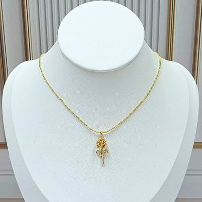 Collar rodio rosa